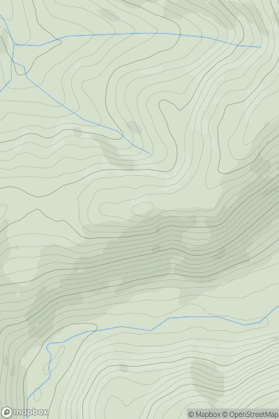 Thumbnail image for Pen Dihewyd showing contour plot for surrounding peak