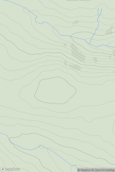 Thumbnail image for Penrhiw-wen showing contour plot for surrounding peak