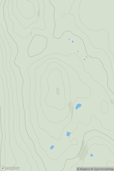 Thumbnail image for Carreg Goch showing contour plot for surrounding peak