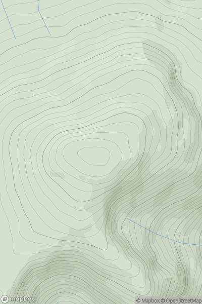 Thumbnail image for Chno Dearg showing contour plot for surrounding peak