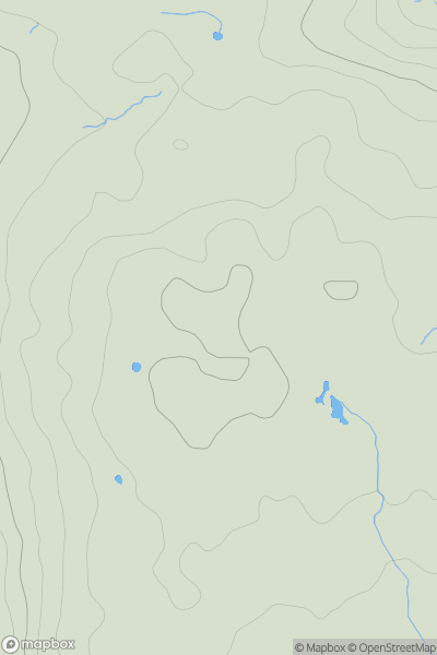 Thumbnail image for Mynydd Llangynidr showing contour plot for surrounding peak