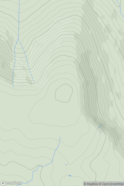 Thumbnail image for Cefn y Cylchau showing contour plot for surrounding peak