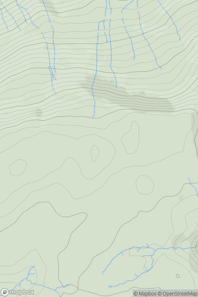 Thumbnail image for Bryniau Gleision showing contour plot for surrounding peak