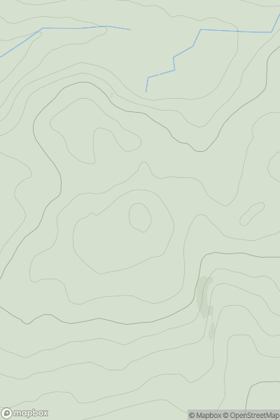 Thumbnail image for Carreg Cadno showing contour plot for surrounding peak