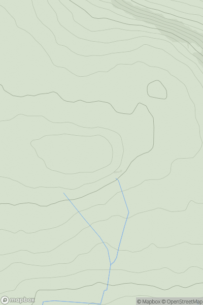 Thumbnail image for Twr Pen-cyrn (Mynydd Llangatwg) showing contour plot for surrounding peak