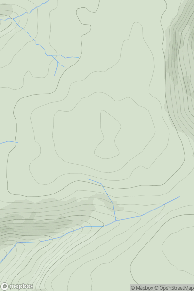 Thumbnail image for Mynydd Blaengwynfi showing contour plot for surrounding peak