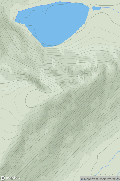 Thumbnail image for Sgor Iutharn showing contour plot for surrounding peak