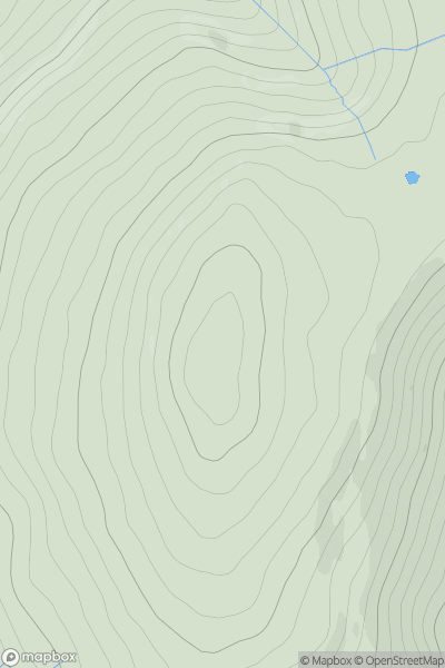 Thumbnail image for Deadwater Fell showing contour plot for surrounding peak
