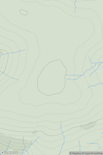 Thumbnail image for Wether Cairn (Wholhope Hill) showing contour plot for surrounding peak