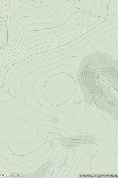 Thumbnail image for Beefstand Hill showing contour plot for surrounding peak