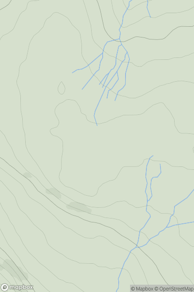 Thumbnail image for Girdle Fell (White Crags) showing contour plot for surrounding peak