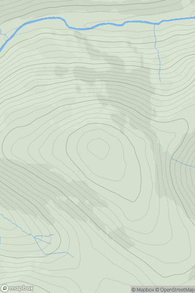 Thumbnail image for Shill Moor showing contour plot for surrounding peak