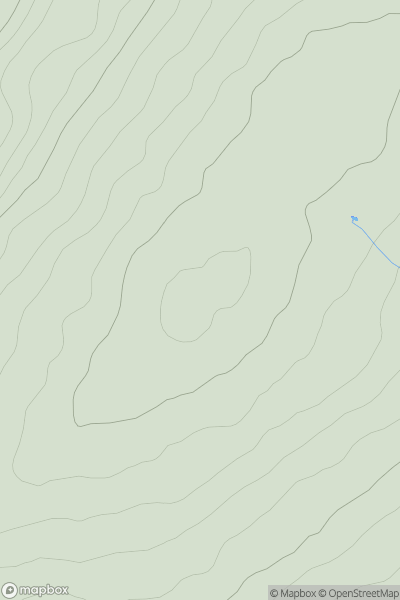 Thumbnail image for Glendhu Hill showing contour plot for surrounding peak