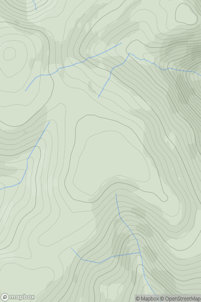 Thumbnail image for Ullister Hill showing contour plot for surrounding peak