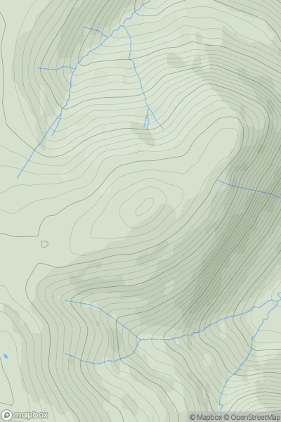 Thumbnail image for Carling Knott showing contour plot for surrounding peak