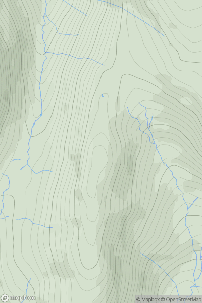 Thumbnail image for St Raven's Edge showing contour plot for surrounding peak