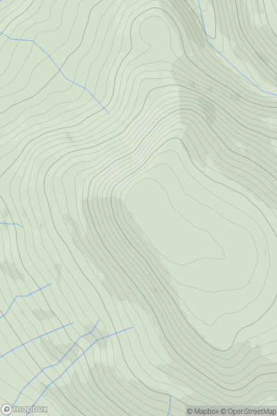 Thumbnail image for Roman Fell showing contour plot for surrounding peak