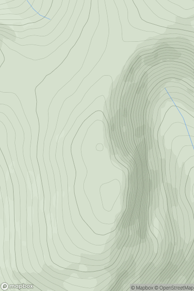 Thumbnail image for Meall Garbh (old GR) showing contour plot for surrounding peak