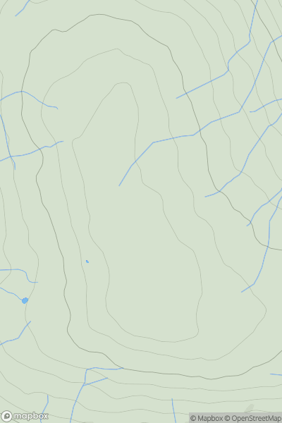 Thumbnail image for Alston Moor (Middle Fell) showing contour plot for surrounding peak