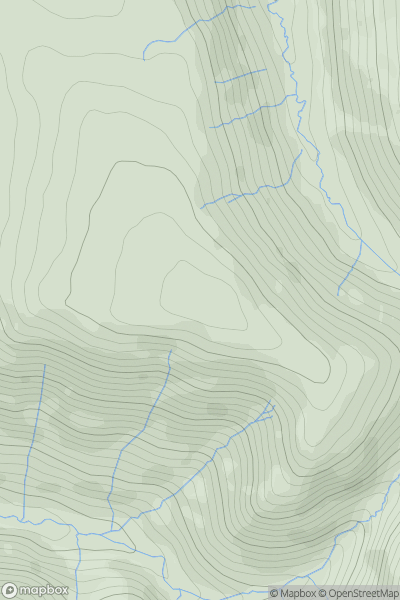 Thumbnail image for Uldale Head showing contour plot for surrounding peak