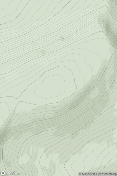 Thumbnail image for Beinn a' Chlachair East Top showing contour plot for surrounding peak