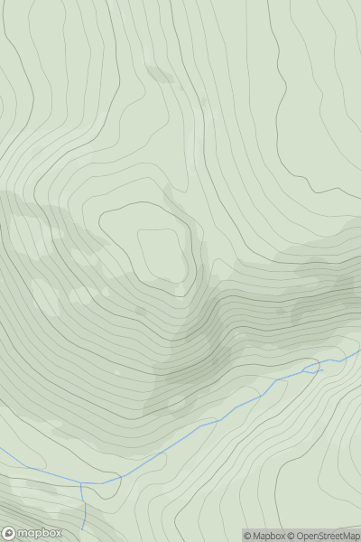 Thumbnail image for Brownber Hill showing contour plot for surrounding peak