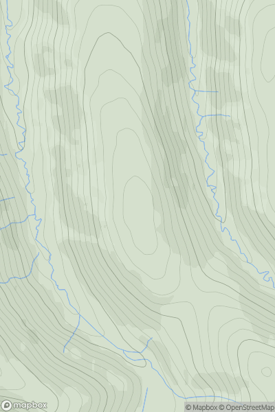 Thumbnail image for Hand Lake showing contour plot for surrounding peak