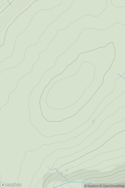 Thumbnail image for Naughtberry Hill showing contour plot for surrounding peak