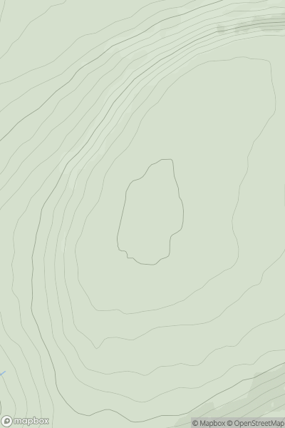 Thumbnail image for Height of Hazely showing contour plot for surrounding peak