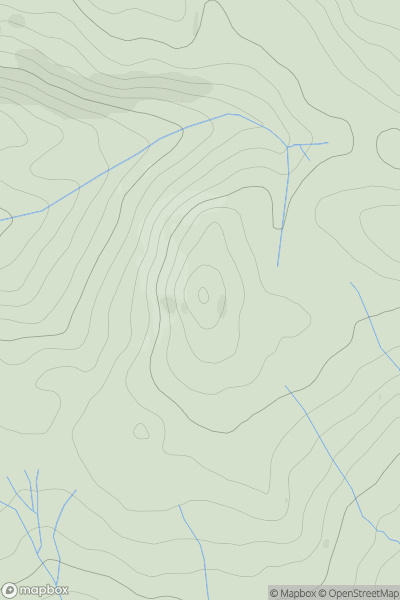 Thumbnail image for Rye Loaf Hill showing contour plot for surrounding peak
