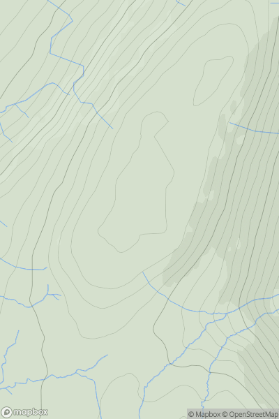 Thumbnail image for Redshaw Moss (Snaizeholme Fell) showing contour plot for surrounding peak
