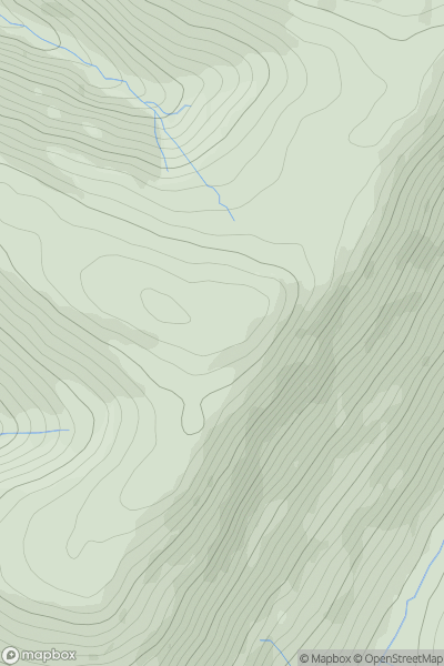 Thumbnail image for Castle Knott showing contour plot for surrounding peak