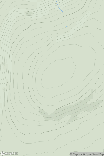 Thumbnail image for Harland Hill showing contour plot for surrounding peak