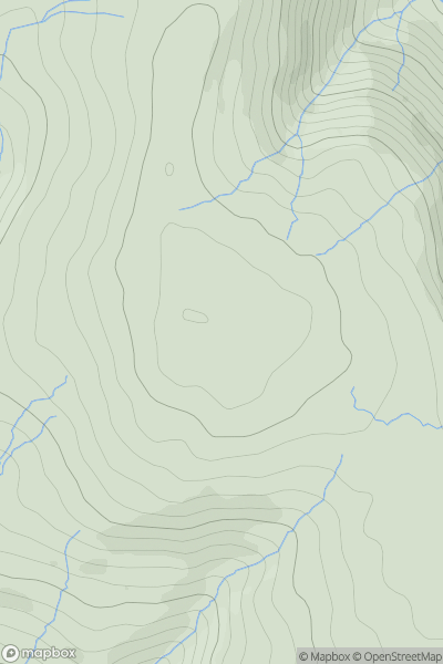 Thumbnail image for Brown Knoll showing contour plot for surrounding peak