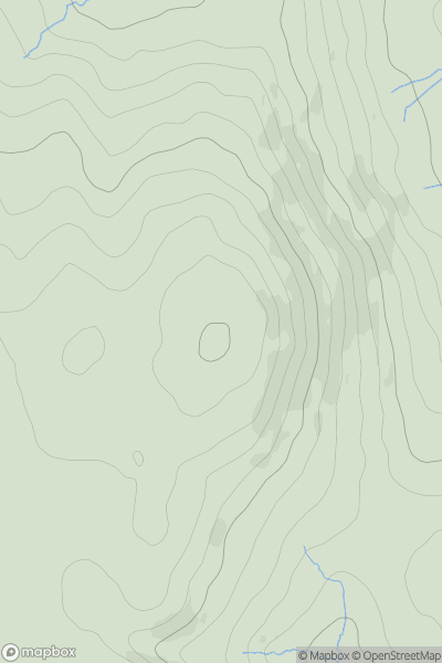 Thumbnail image for Axe Edge Moor showing contour plot for surrounding peak