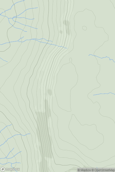 Thumbnail image for Howden Edge (High Stones) showing contour plot for surrounding peak