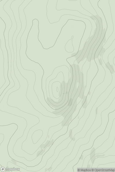 Thumbnail image for Shutlingsloe showing contour plot for surrounding peak