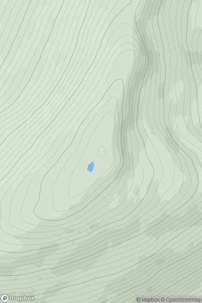 Thumbnail image for Beinn na Lap showing contour plot for surrounding peak