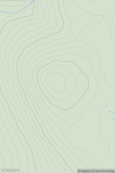Thumbnail image for Great Mis Tor showing contour plot for surrounding peak