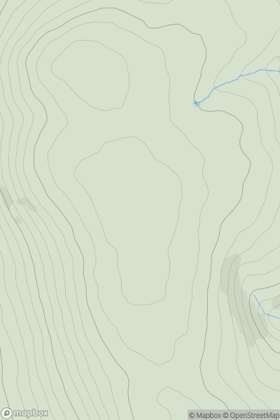 Thumbnail image for Hameldown (Hamel Down) showing contour plot for surrounding peak