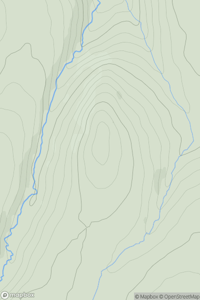 Thumbnail image for Steeperton Tor showing contour plot for surrounding peak