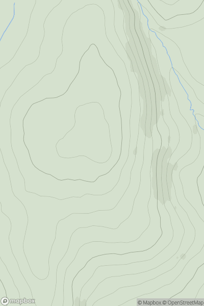 Thumbnail image for Higher White Tor showing contour plot for surrounding peak