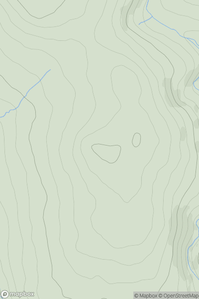 Thumbnail image for Beardown Tors showing contour plot for surrounding peak