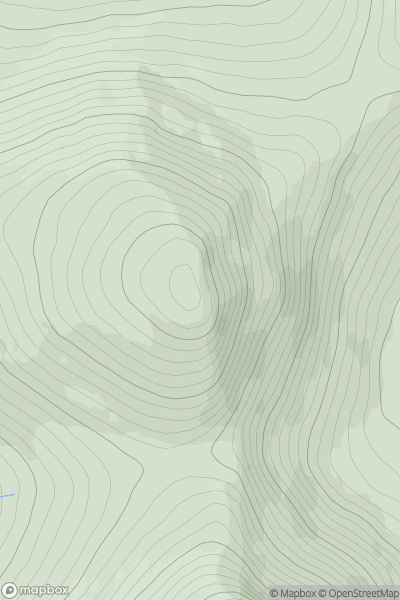 Thumbnail image for Sgor Choinnich showing contour plot for surrounding peak