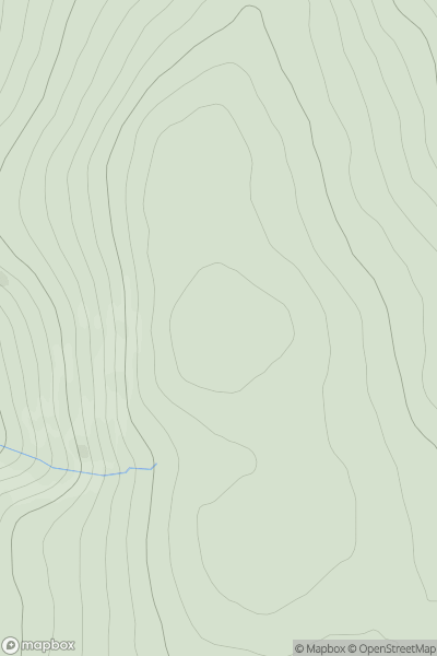 Thumbnail image for Sidhean a' Choin Bhain showing contour plot for surrounding peak
