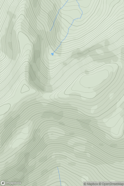 Thumbnail image for Castell y Gwynt showing contour plot for surrounding peak