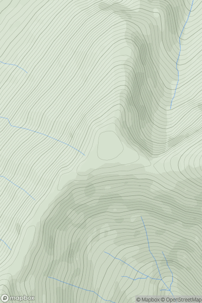 Thumbnail image for Stob Coire na Tulaich showing contour plot for surrounding peak