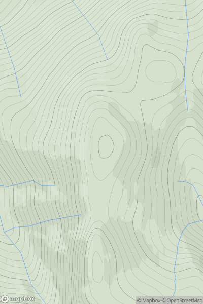 Thumbnail image for East Meur Gorm Craig North Top showing contour plot for surrounding peak