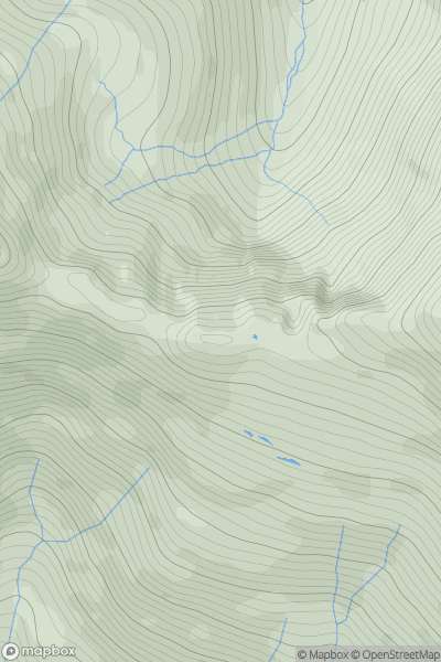 Thumbnail image for Sgurr a' Bhealaich Dheirg West Top showing contour plot for surrounding peak