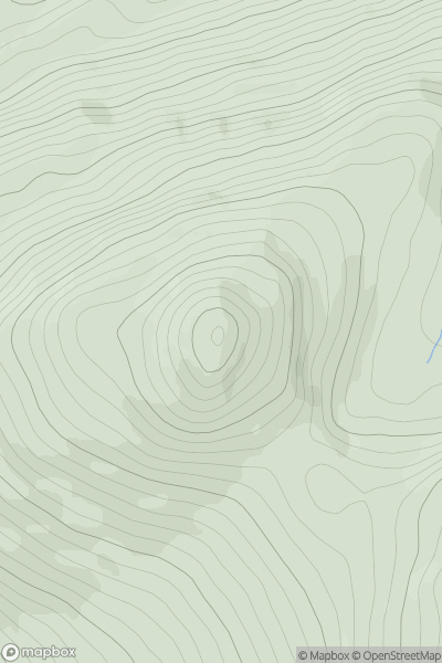 Thumbnail image for Creag Pitridh showing contour plot for surrounding peak